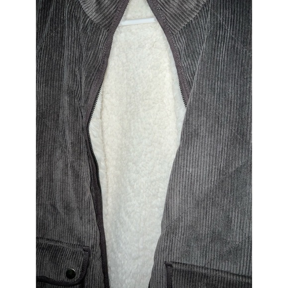 Thread & Supply Corduroy Faux Fur Lined Vest - Picture 5 of 6